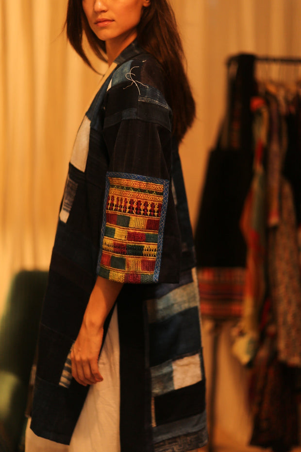 TRIBAL ARTISAN KIMONO ORILA - sustainably made MOMO NEW YORK sustainable clothing, coatandjacket slow fashion