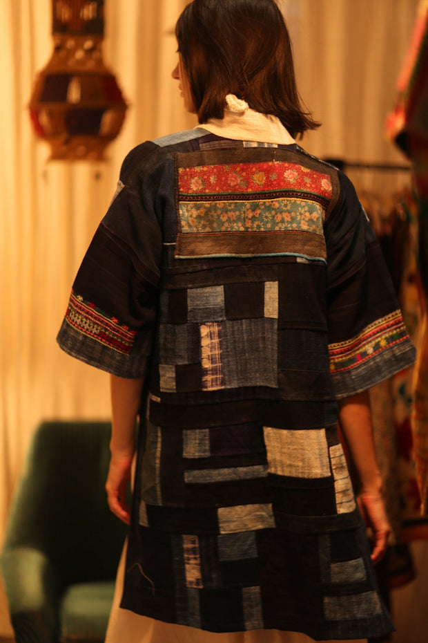 TRIBAL ARTISAN KIMONO PITRA - sustainably made MOMO NEW YORK sustainable clothing, coatandjacket slow fashion