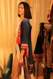 TRIBAL ARTISAN KIMONO RITU - sustainably made MOMO NEW YORK sustainable clothing, kimono slow fashion