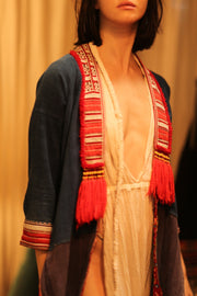 TRIBAL ARTISAN KIMONO RITU - sustainably made MOMO NEW YORK sustainable clothing, kimono slow fashion