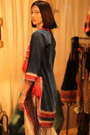TRIBAL ARTISAN KIMONO RITU - sustainably made MOMO NEW YORK sustainable clothing, kimono slow fashion