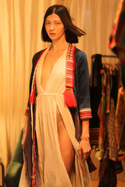 TRIBAL ARTISAN KIMONO RITU - sustainably made MOMO NEW YORK sustainable clothing, kimono slow fashion
