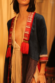 TRIBAL ARTISAN KIMONO RITU - sustainably made MOMO NEW YORK sustainable clothing, kimono slow fashion