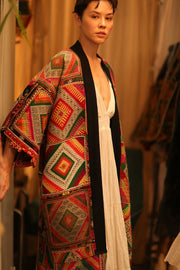 TRIBAL COAT DUSTER BILAL - sustainably made MOMO NEW YORK sustainable clothing, Coat slow fashion