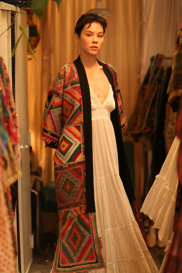 TRIBAL COAT DUSTER BILAL - sustainably made MOMO NEW YORK sustainable clothing, Coat slow fashion