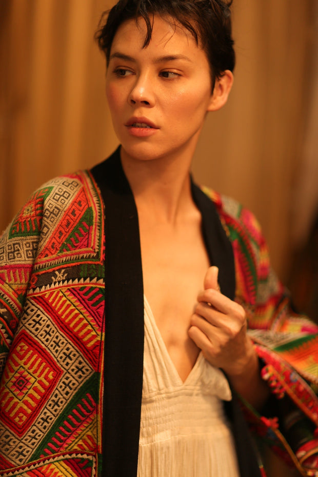 TRIBAL COAT DUSTER BILAL - sustainably made MOMO NEW YORK sustainable clothing, Coat slow fashion