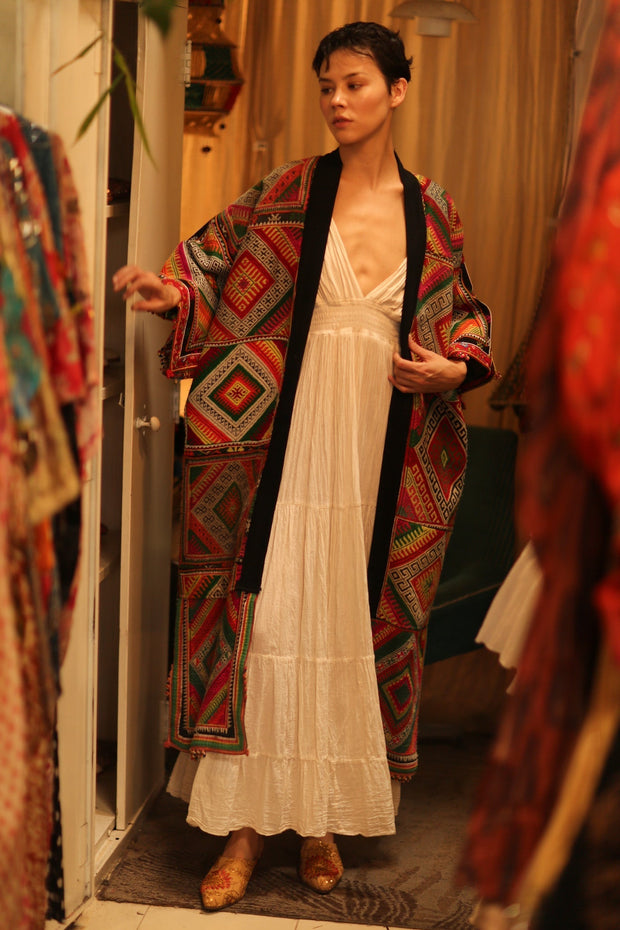 TRIBAL COAT DUSTER BILAL - sustainably made MOMO NEW YORK sustainable clothing, Coat slow fashion