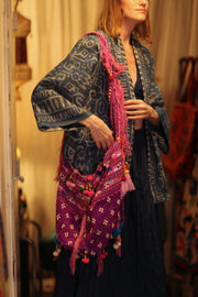 XENIA EMBROIDERED BAG - sustainably made MOMO NEW YORK sustainable clothing, bag slow fashion