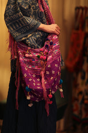 XENIA EMBROIDERED BAG - sustainably made MOMO NEW YORK sustainable clothing, bag slow fashion