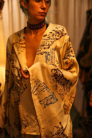 XL SILK WING KIMONO PINA ARTIST NIS - sustainably made MOMO NEW YORK sustainable clothing, bestseller slow fashion