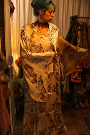 XL SILK WING KIMONO PINA ARTIST NIS - sustainably made MOMO NEW YORK sustainable clothing, bestseller slow fashion