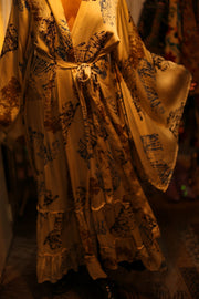 XL SILK WING KIMONO PINA ARTIST NIS - sustainably made MOMO NEW YORK sustainable clothing, bestseller slow fashion