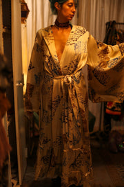 XL SILK WING KIMONO PINA ARTIST NIS - sustainably made MOMO NEW YORK sustainable clothing, bestseller slow fashion