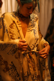 XL SILK WING KIMONO PINA ARTIST NIS - sustainably made MOMO NEW YORK sustainable clothing, bestseller slow fashion