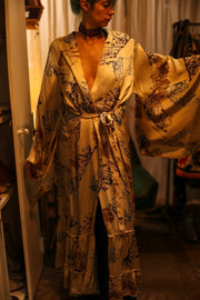 XL SILK WING KIMONO PINA ARTIST NIS - sustainably made MOMO NEW YORK sustainable clothing, bestseller slow fashion