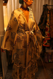 XL SILK WING KIMONO PINA ARTIST NIS - sustainably made MOMO NEW YORK sustainable clothing, bestseller slow fashion