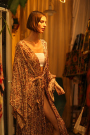 XXL WING SILK KIMONO PINA - sustainably made MOMO NEW YORK sustainable clothing, bestseller slow fashion