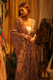 XXL WING SILK KIMONO PINA - sustainably made MOMO NEW YORK sustainable clothing, bestseller slow fashion