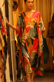 YAYA SILK KAFTAN LINEA MO - sustainably made MOMO NEW YORK sustainable clothing, dresskaftan slow fashion