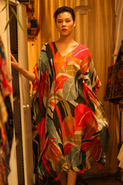 YAYA SILK KAFTAN LINEA MO - sustainably made MOMO NEW YORK sustainable clothing, dresskaftan slow fashion