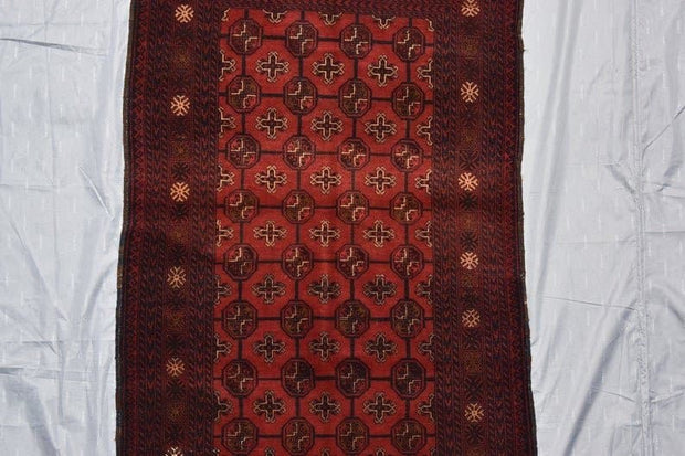 5.7 x 3.8 Ft, COLLECTOR'S PIECE Antique Tekka Turkmen Mori Gol Pattern Carpet, Vintage Afghan Rug, Turkmen Mori rug, Vintage Bukhara Rug - sustainably made MOMO NEW YORK sustainable clothing, slow fashion