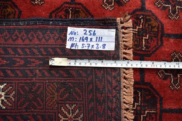 5.7 x 3.8 Ft, COLLECTOR'S PIECE Antique Tekka Turkmen Mori Gol Pattern Carpet, Vintage Afghan Rug, Turkmen Mori rug, Vintage Bukhara Rug - sustainably made MOMO NEW YORK sustainable clothing, slow fashion