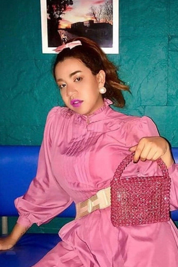 Beaded Bag Sabrina - sustainably made MOMO NEW YORK sustainable clothing, bag beaded bead slow fashion