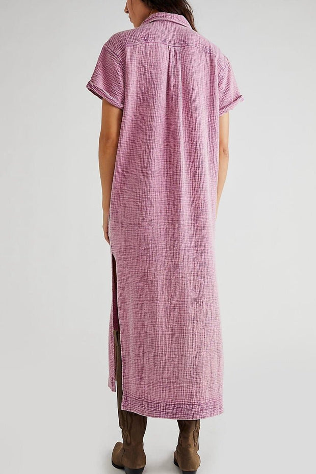 COTTON DRESS ALISTAIR - sustainably made MOMO NEW YORK sustainable clothing, Boho Chic Dress slow fashion