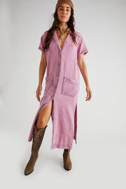 COTTON DRESS ALISTAIR - sustainably made MOMO NEW YORK sustainable clothing, Boho Chic Dress slow fashion