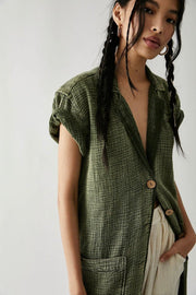 COTTON DRESS ALISTAIR - sustainably made MOMO NEW YORK sustainable clothing, Boho Chic Dress slow fashion