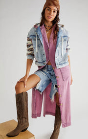 COTTON DRESS ALISTAIR - sustainably made MOMO NEW YORK sustainable clothing, Boho Chic Dress slow fashion