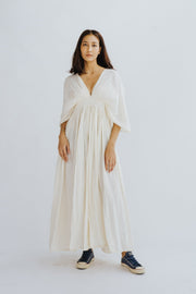 COTTON KAFTAN DRESS JUDD - sustainably made MOMO NEW YORK sustainable clothing, dress slow fashion