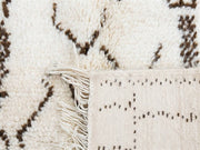 Creme Berber Moroccan Azilal Rug Size 7.87 ft x 5.05 ft - sustainably made MOMO NEW YORK sustainable clothing, rug slow fashion