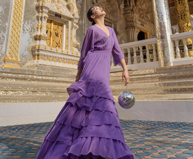 DRESS LEYLA - sustainably made MOMO NEW YORK sustainable clothing, cottoncollectionspring2023 slow fashion