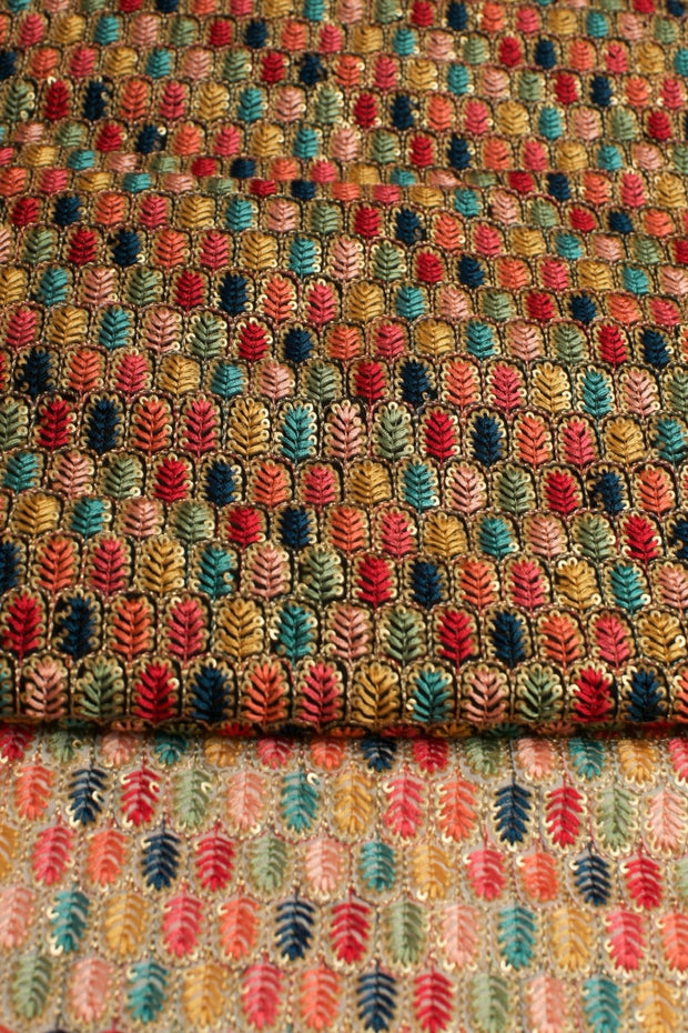 EMBROIDERED SILK B32-32 - sustainably made MOMO NEW YORK sustainable clothing, slow fashion