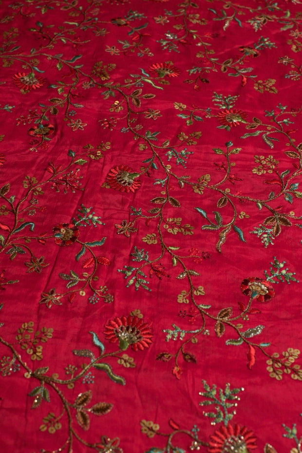 EMBROIDERED SILK B32-50 - sustainably made MOMO NEW YORK sustainable clothing, slow fashion