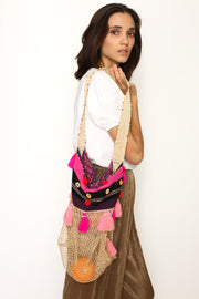 Fisherman Net Hobo Style Paris - sustainably made MOMO NEW YORK sustainable clothing, slow fashion