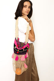 Fisherman Net Hobo Style Paris - sustainably made MOMO NEW YORK sustainable clothing, slow fashion