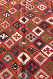 Handmade Kilim, Maimana Kilim, Old Kilim, Area Kilim, Afghan Kilim, Vintage kilim ,Chobi kilim ,Afghan Kilem ,Ghalmori Kilim - sustainably made MOMO NEW YORK sustainable clothing, rug slow fashion