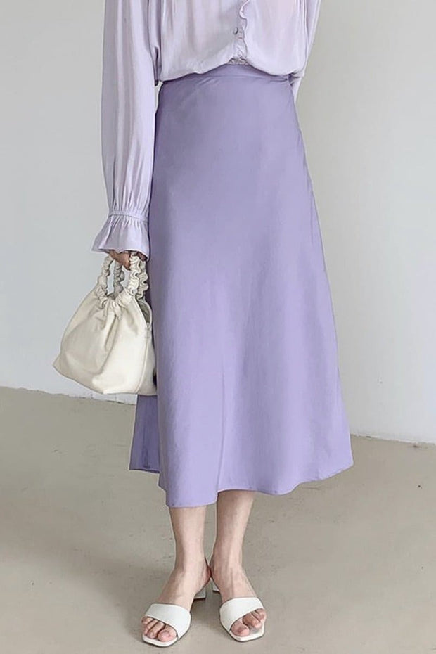 HIGH WAIST SKIRT DORA - sustainably made MOMO NEW YORK sustainable clothing, slow fashion