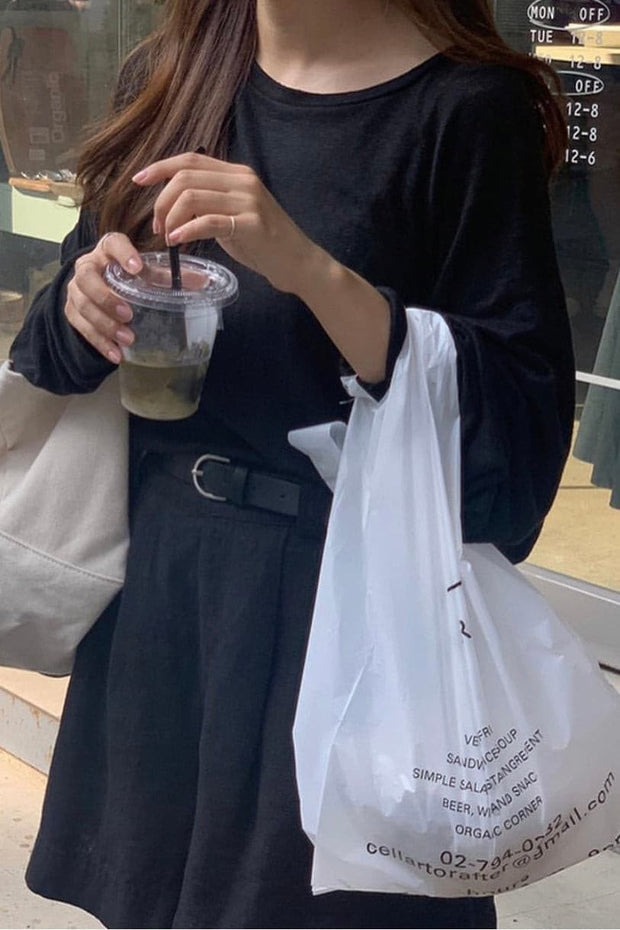 SUNDAY MORNING COMFY LONG SLEEVE TOP BING - sustainably made MOMO NEW YORK sustainable clothing, slow fashion