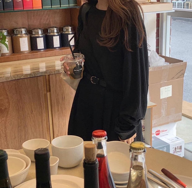 SUNDAY MORNING COMFY LONG SLEEVE TOP BING - sustainably made MOMO NEW YORK sustainable clothing, slow fashion