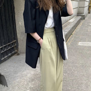 SHORT SLEEVE JACKET BLAZER KERSTIN - sustainably made MOMO NEW YORK sustainable clothing, slow fashion