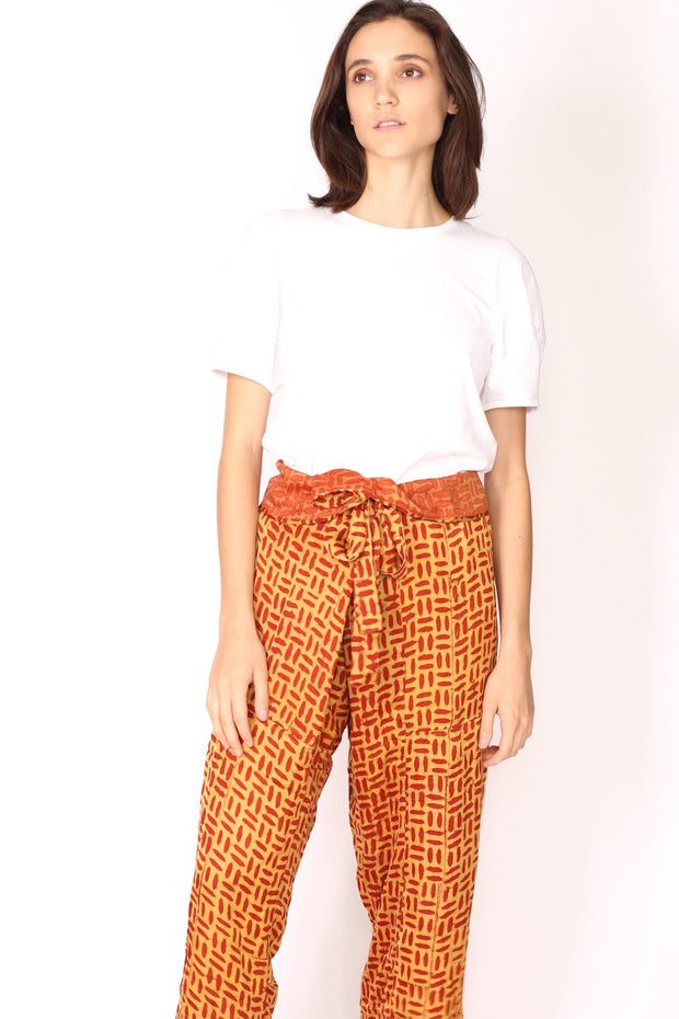 SILK THAI FISHERMAN STYLE BETSY - sustainably made MOMO NEW YORK sustainable clothing, saleojai slow fashion