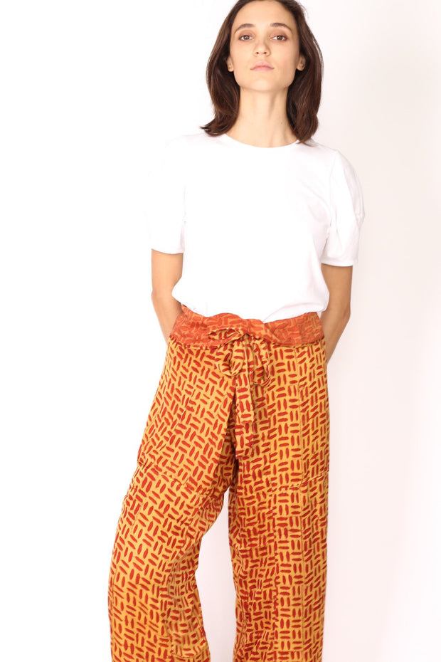 SILK THAI FISHERMAN STYLE BETSY - sustainably made MOMO NEW YORK sustainable clothing, saleojai slow fashion