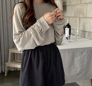 SUNDAY MORNING COMFY LONG SLEEVE TOP BING - sustainably made MOMO NEW YORK sustainable clothing, slow fashion