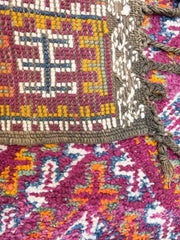 vintage moroccan rug from Beni mguild, berber handmade area rug - sustainably made MOMO NEW YORK sustainable clothing, slow fashion