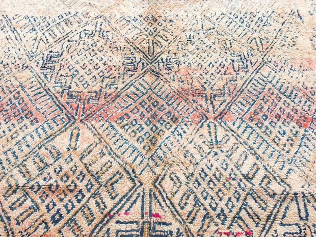 vintage moroccan rug from Beni mguild, berber handmade area rug - sustainably made MOMO NEW YORK sustainable clothing, rug slow fashion