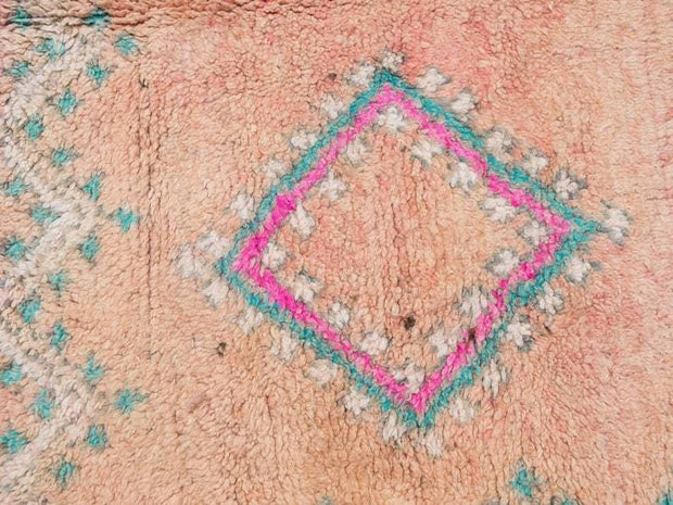 vintage moroccan rug from Beni mguild, berber handmade area rug - sustainably made MOMO NEW YORK sustainable clothing, rug slow fashion